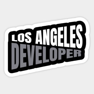 Los Angeles Developer Shirt for Men and Women Sticker